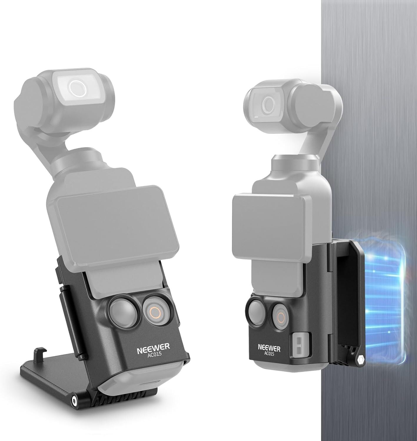 NEEWER BASICS AC015 Manyetik Kamera Montajı (DJI Osmo Pocket 3 Uyumlu, 180° Dönebilir)