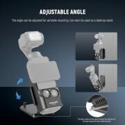 NEEWER BASICS AC015 Manyetik Kamera Montajı (DJI Osmo Pocket 3 Uyumlu, 180° Dönebilir)