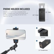 NEEWER UA057 22'' (55 cm) Mafsallı Magic Arm Süper Kelepçe ve Telefon Tutucu Kiti