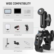 NEEWER ST83 Süper Kelepçe ve 3\'\' (7,62 cm) Çift Bilyeli Magic Arm Kiti