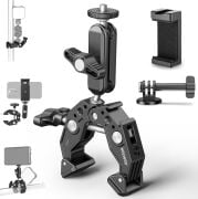 NEEWER ST83 Süper Kelepçe ve 3'' (7,62 cm) Çift Bilyeli Magic Arm Kiti