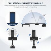 NEEWER SP-08 Metal Telefon Tripod Montaj Adaptörü (Çift Telefon Tutuculu)