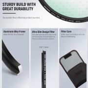 NEEWER 82mm 3\'lü Yıldız Filtre Kiti (4, 6, 8 Noktalı)