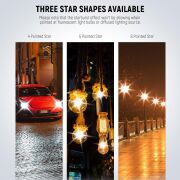 NEEWER 82mm 3\'lü Yıldız Filtre Kiti (4, 6, 8 Noktalı)