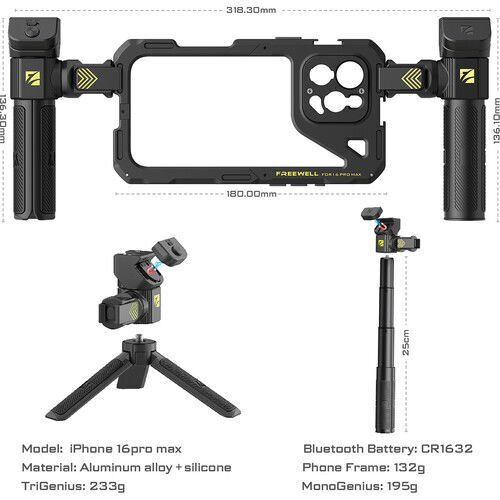 Freewell Freewell Genius Rig iPhone 16 Pro Max Kafes Görsel 6