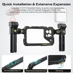 Freewell Genius Smartphone Rig Cage for iPhone 15 Pro Max