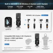 Neewer Z3R-C Canon Uyumlu 100W Yuvarlak Kafa Akülü Tepe Flaşı