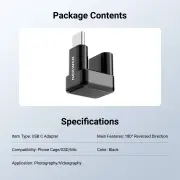 Neewer PS017 180° U-Tipi USB-C Adaptör (40Gbps & 240W & 8K)