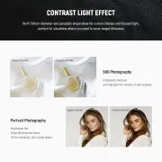 Neewer 180cm (71'') Siyah/Beyaz Parabolik Şemsiye + Difüzör