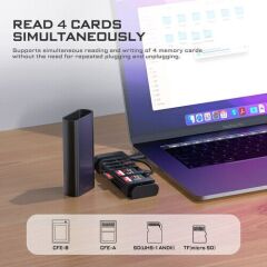Freewell PRO CARD READER CF Express Type A/B, SD, TF COMBO YENİ