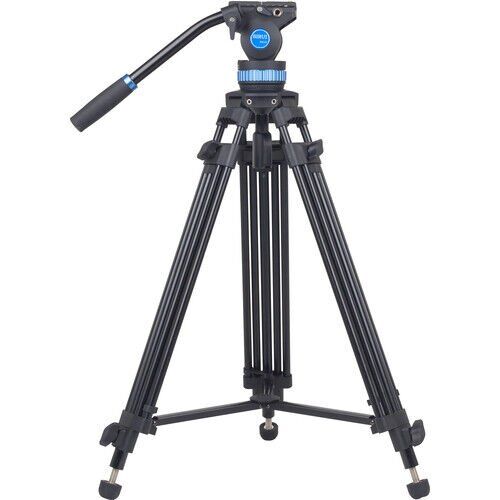 Sirui SH-15 60 mm Akışkan (Fluid) Kafa Alüminyum Video Tripod Kit – 8–12 kg Taşıma Kapasitesi