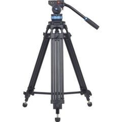 Sirui SH-15 60 mm Akışkan (Fluid) Kafa Alüminyum Video Tripod Kit – 8–12 kg Taşıma Kapasitesi