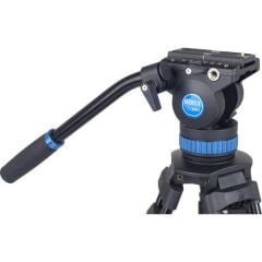 Sirui SH-15 60 mm Akışkan (Fluid) Kafa Alüminyum Video Tripod Kit – 8–12 kg Taşıma Kapasitesi