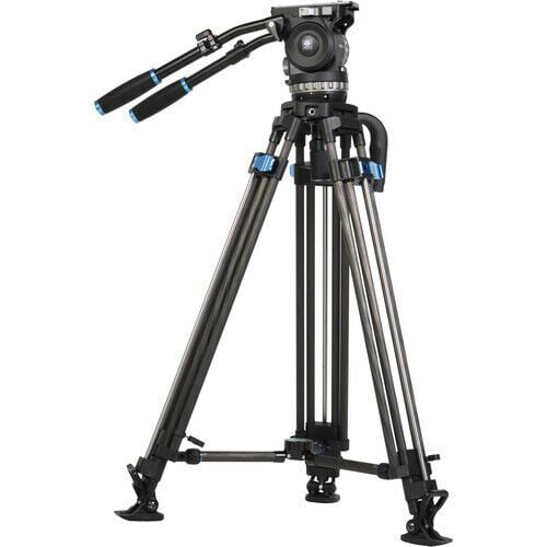 Sirui SQ100+VHS18 Profesyonel Karbon Fiber Video Tripod Kiti