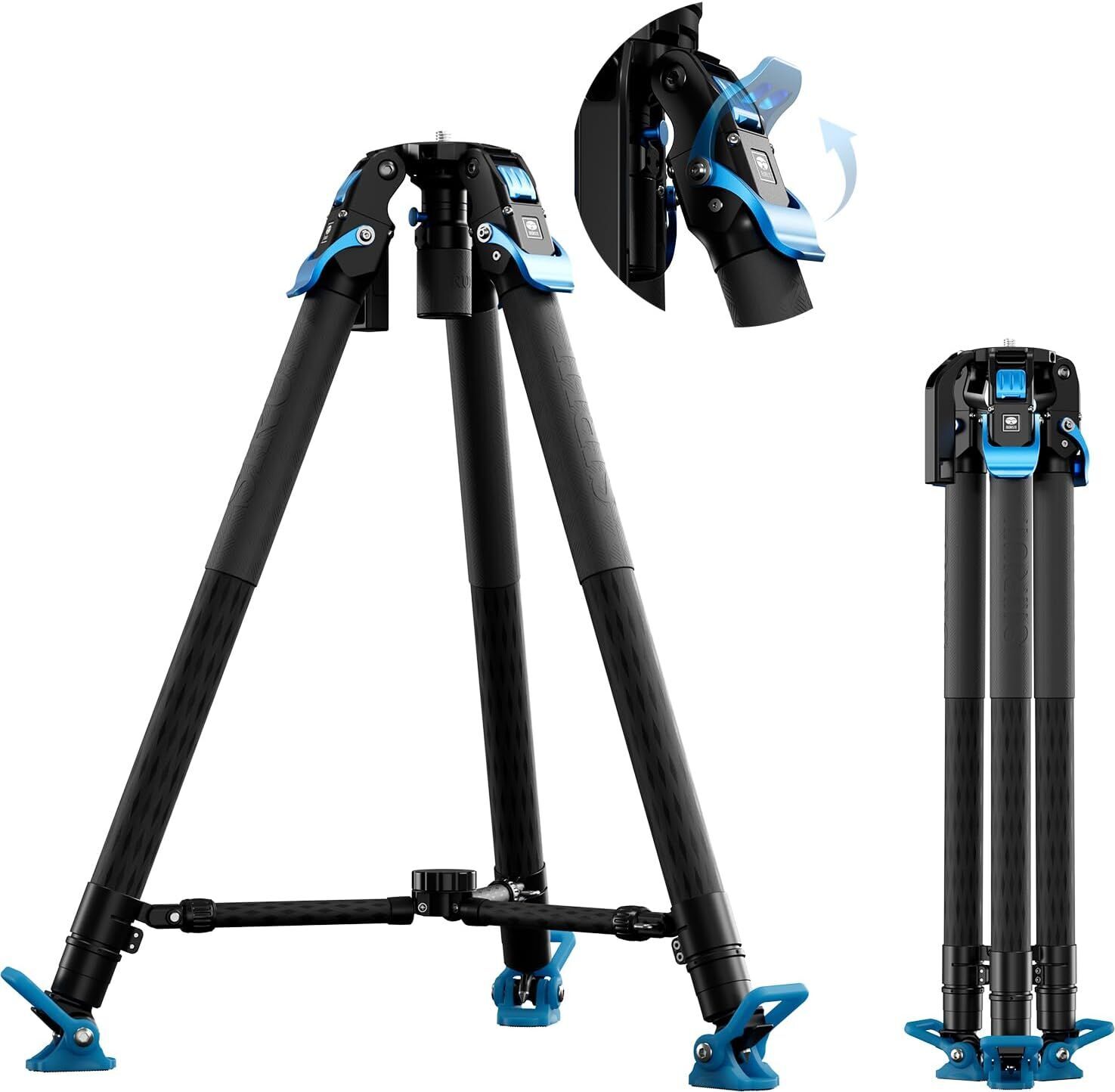 Sirui Sirui SVT75 Pro SVH15 Karbon Fiber Video Tripod Kiti - Ürün Detay Görseli