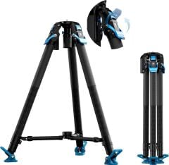 Sirui SVT75 PRO Rapid Karbon Fiber Video Tripod Kiti (SVH15 Kafa ile)