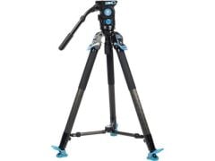 Sirui SVT75 PRO Rapid Karbon Fiber Video Tripod Kiti (SVH15 Kafa ile)