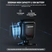 NEEWER NB-Z1 Pro 7.2V 3000mAh Li-ion Yedek Batarya