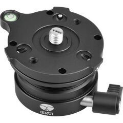 SIRUI LE-60 Leveling Base – 15° Ayarlı Profesyonel Tripod Seviye Adaptörü (6 Yıl Türkiye Distribütör Garantili)