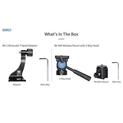 Sirui Sirui BA-WM Araç Camı Montaj Kiti Tripod Başlığı Görsel 2