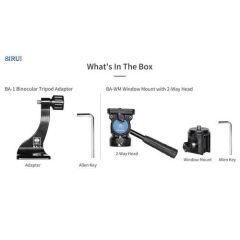 Sirui BA-WM Araç Camı Montaj Kiti (2 Yönlü Kafa ile)