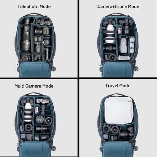 Pgytech PGYTECH Roller Camera Backpack 30L (Space Black) | Tekerlekli & Sırt Çantası Görsel 2