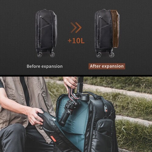 Pgytech PGYTECH Roller Camera Backpack 30L (Space Black) | Tekerlekli & Sırt Çantası Görsel 7