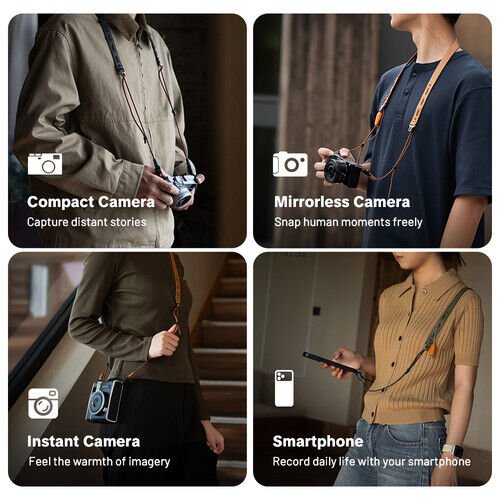 Pgytech PGYTECH Camera Strap Slim (Vintage-Olive Green) - Kamera Askısı Görsel 5