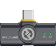 Hollyland LARK M2 DUO USB‑C Mobil Kablosuz Yaka Mikrofon Seti