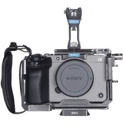 Sirui Sony FX3 & FX30 için Kamera Kafesi Kiti (Top Handle ile) - Gun Metal