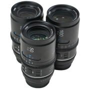 Sirui Astra Series AF T1.8 1.33x Full Frame Blue Flares Anamorphic Sony E Mount 3'lü Lens Kit