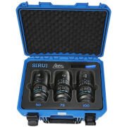 Sirui Astra Series AF T1.8 1.33x Full Frame Blue Flares Anamorphic Sony E Mount 3'lü Lens Kit