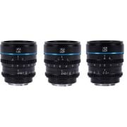 Sirui Night Walker T1.2 S35 Fujifilm X Mount Cine Prime 3'lü Lens Kit