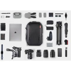 PGYTECH OneMo 2 Backpack (Gray Camo, 25L) – Profesyonel Kamera & Drone Sırt Çantası