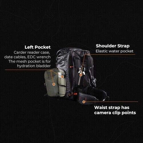 Pgytech Pgytech OnePro Flex Backpack 40L Kamera Bölmeli Fotoğraf Sırt Çantası Görsel 6