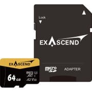 Exascend Catalyst 64GB microSDXC V30 A2 Hafıza Kartı (SD Adaptör ile)
