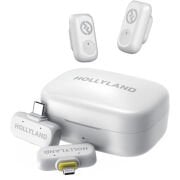 Hollyland LARK A1 Combo White 2 Kişilik Kablosuz Mikrofon Sistemi - Beyaz
