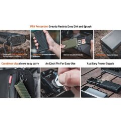 PGYTECH CFexpress CreateMate Card Reader Type A/SD(Classic Black)
