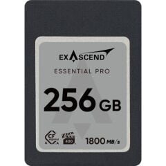 Exascend Essential PRO 256GB CF Express 4.0 Type A YENİ - VPG400-certified - up to 1,800 MB/s read and 1,650 MB/s write