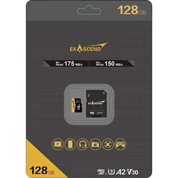 Exascend Exascend Catalyst microSD V30 A2 128GB Hafıza Kartı Görsel 3