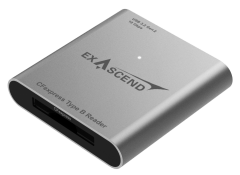 Exascend CFexpress Type B/SD Express/SD/microSD card reader (4in1)