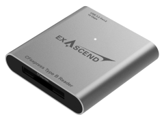 Exascend CFexpress Type B/SD Express/SD/microSD card reader (4in1)