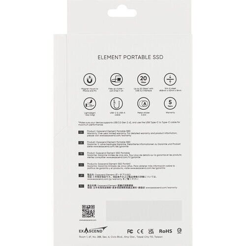 Exascend Exascend Element 2TB Taşınabilir SSD Görsel 3