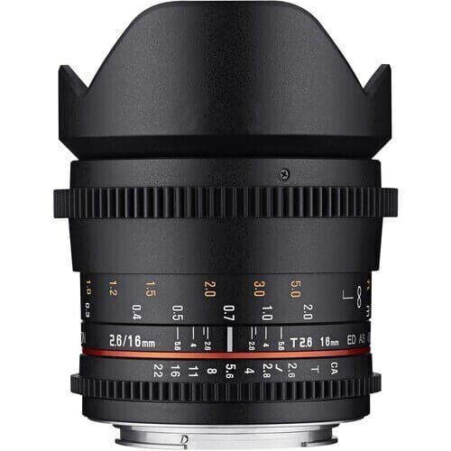 Samyang 16mm T2.6 ED AS UMC Full Frame Fujifilm X Mount Cine Lens