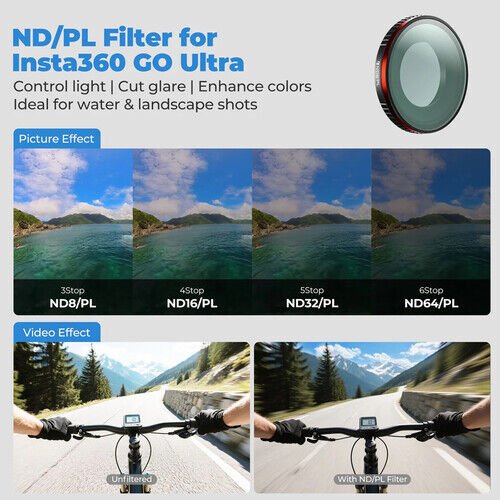 Freewell Freewell Insta360 GO Ultra ND/PL 4'lü Filtre Seti Görsel 2