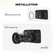 Freewell 1.5x Telephoto Lens for FUJIFILM X100 Series (Siyah)