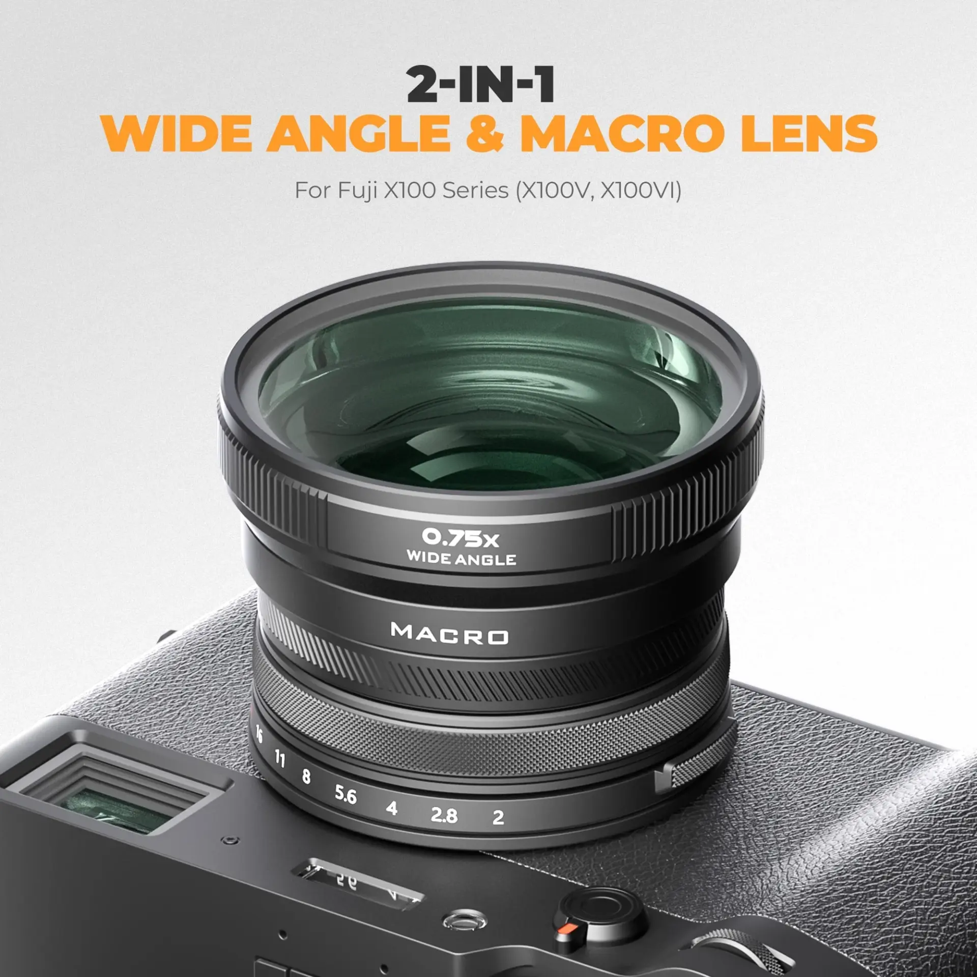 Freewell Freewell 2'si 1 Arada Geniş Açı Makro FUJIFILM X100 Serisi Lens Filtresi Görsel 4