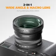 Freewell 2-in-1 Wide-Angle and Macro Lens for FUJIFILM X100 Series (Siyah)