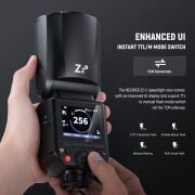 Neewer Z2PRO-F Fujifilm Uyumlu 76W Yuvarlak Kafa Akülü Tepe Flaşı