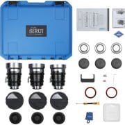 Sirui IronStar Series T1.9 Full-Frame 1.5x Blue Flare Anamorphic 3'lü Arri PL/Canon EF Lens Kit
